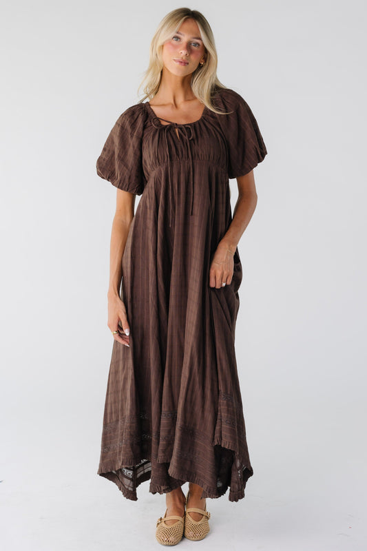 Citrus The Lyon Midi/Maxi Dress WOMEN'S DRESS Citrus Brown XS 