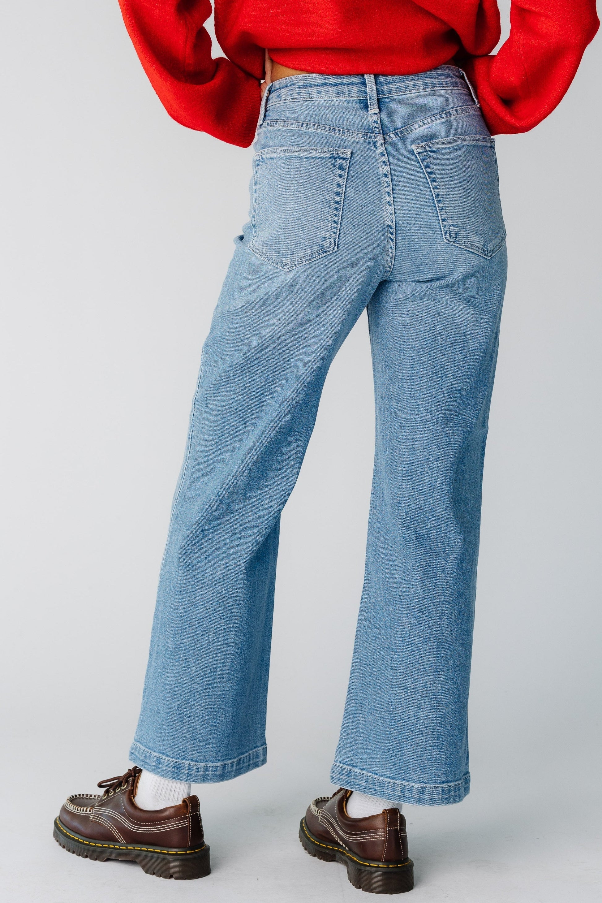 The Date Time Pocket Wide Leg Denim WOMEN'S DENIM Just Panmaco Inc. 