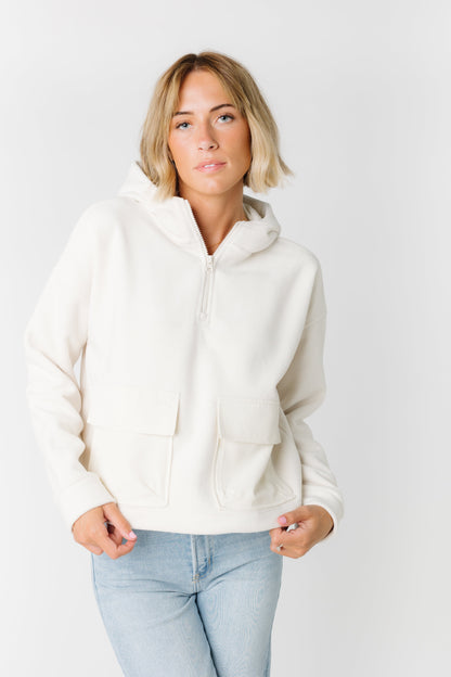 Off Grid Fleece Hoodie WOMEN'S JACKETS Mono B Ivory L 