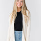 Waffle Sweater Cardigan WOMEN'S CARDIGAN Tea N Rose Oatmeal L 
