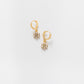 Cove Dainty Daisy Earrings WOMEN'S EARINGS Cove Gold/White OS 