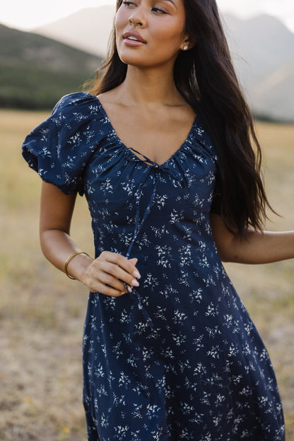 Citrus Alba Dress WOMEN'S DRESS Citrus Navy Print XXS 