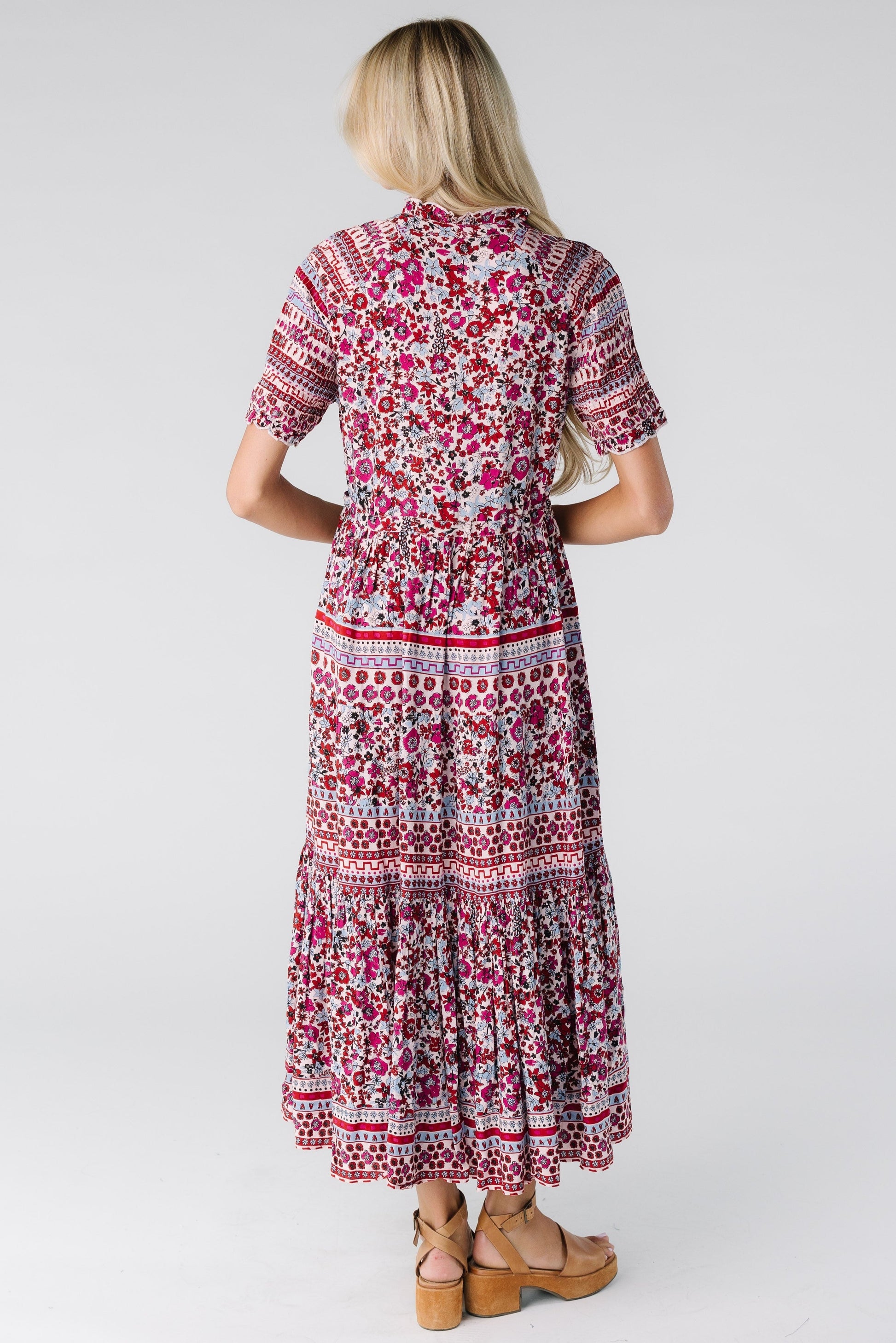 Citrus Pintuck Mix Print Dress WOMEN'S DRESS Citrus 