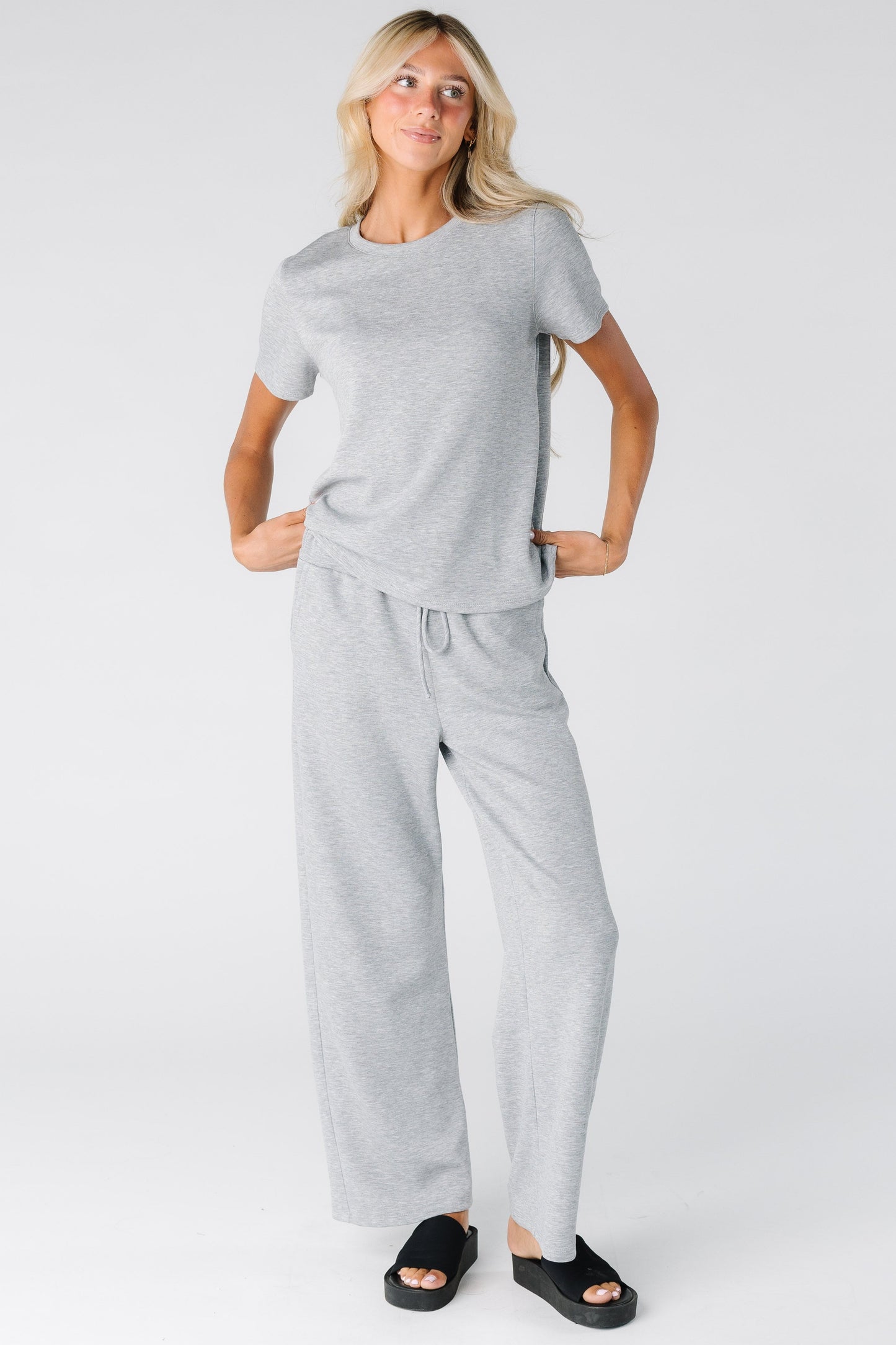 Techno Soft Set for women and teens in heather grey