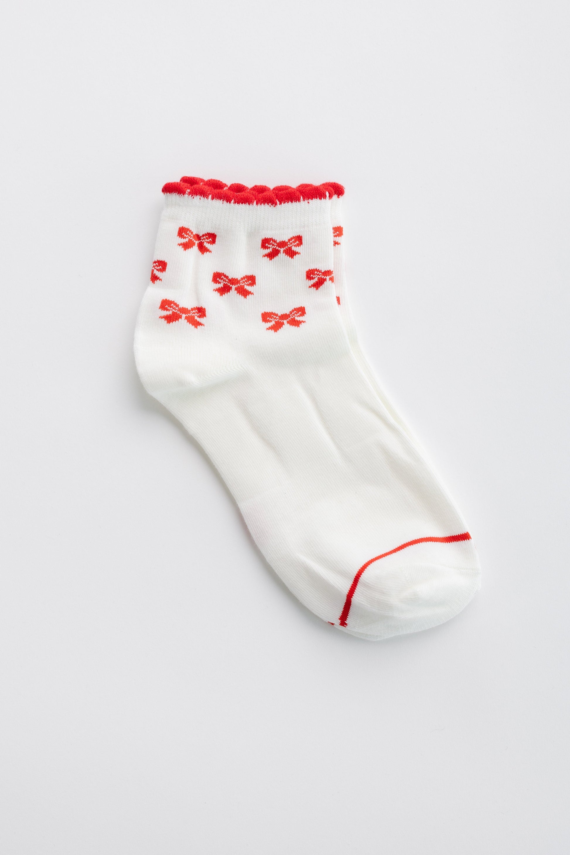 The Red Bow Socks WOMEN'S SOCKS Cove Accessories Red OS 