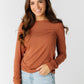 Stacy Top - Rustic Brown Women's Long Sleeve T Thread & Supply 