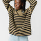 Funnel Neck Stripe Sweater WOMEN'S SWEATERS Grade & Gather 