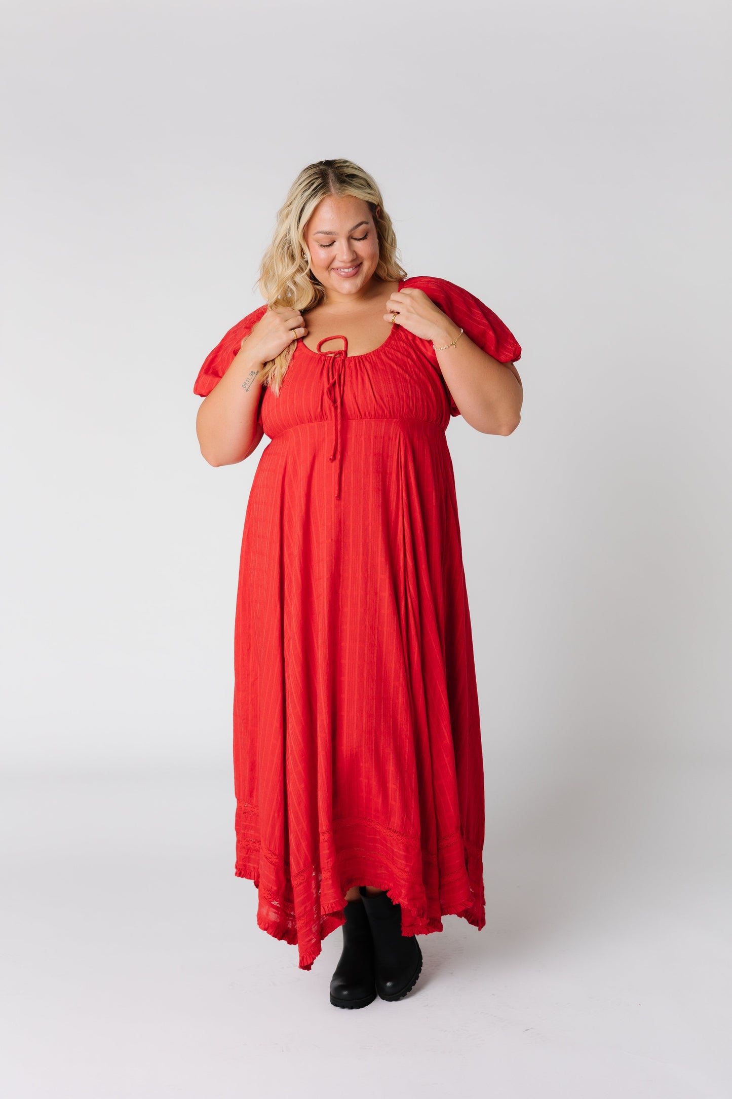 Brass and Roe modest plus size midi dress