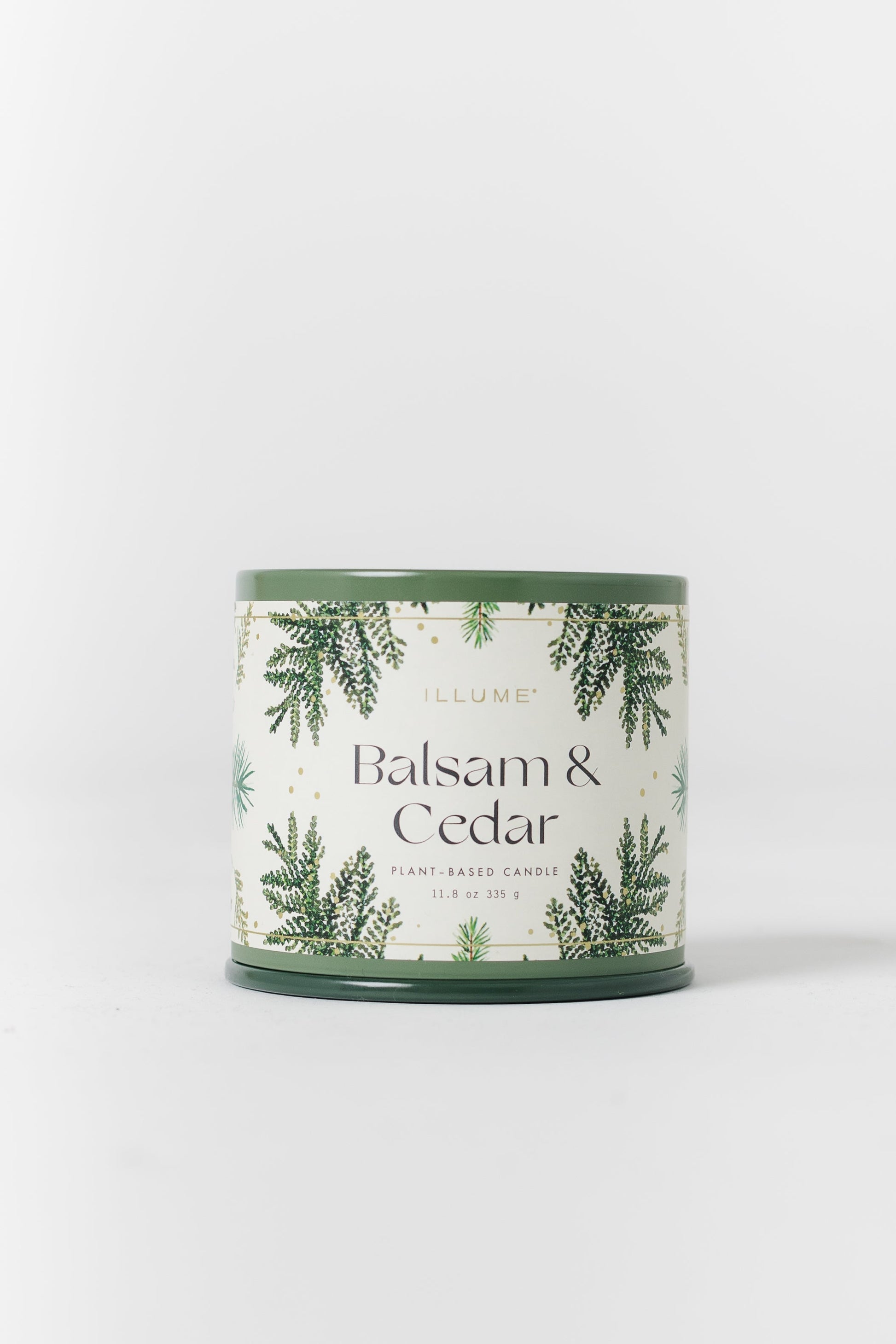 Balsam & Cedar Large Tin CANDLE Illume 