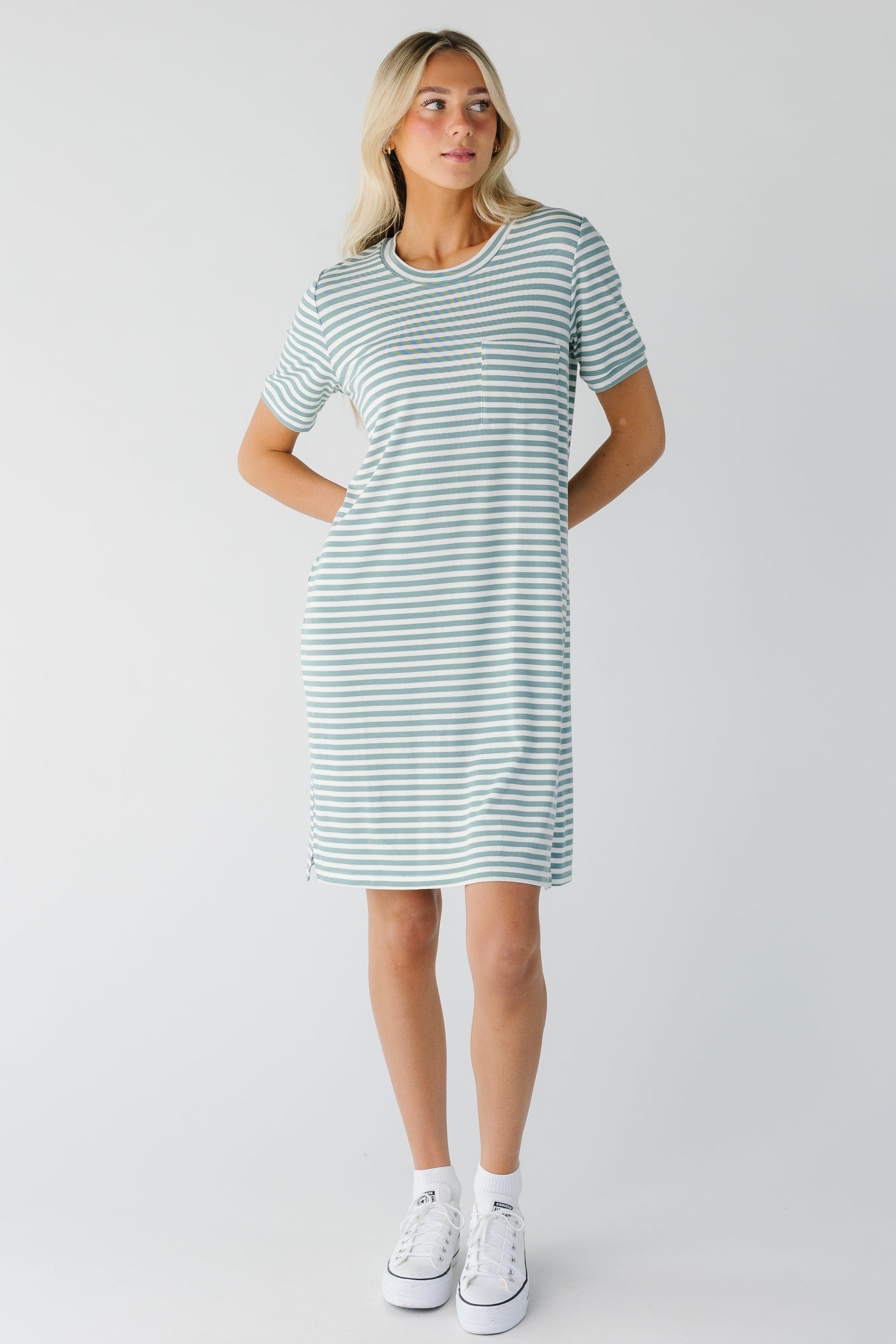 Brass & Roe Cozy T-Shirt Dress WOMEN'S DRESS brass & roe 