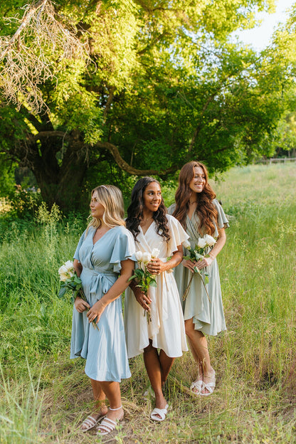 Modest bridesmaid dress by Brass and Roe