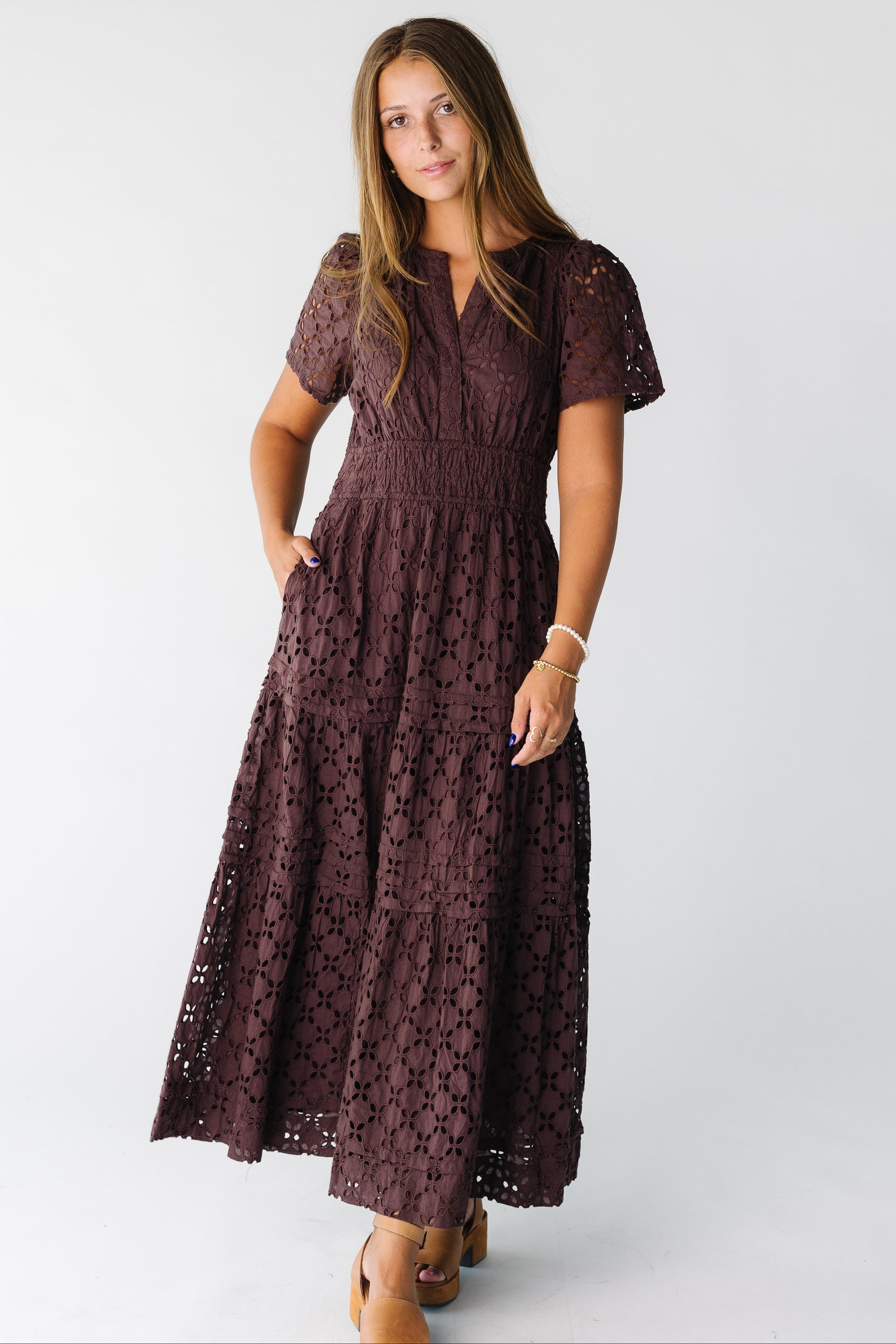 Citrus The Shae Eyelet Dress Cream / XXL Citrus The Shae Eyelet Dress Cream / XXL