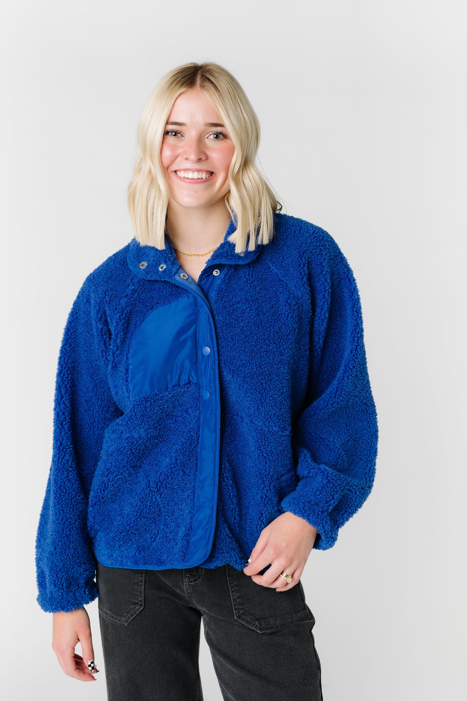 Snap Button Fleece Jacket – Called to Surf