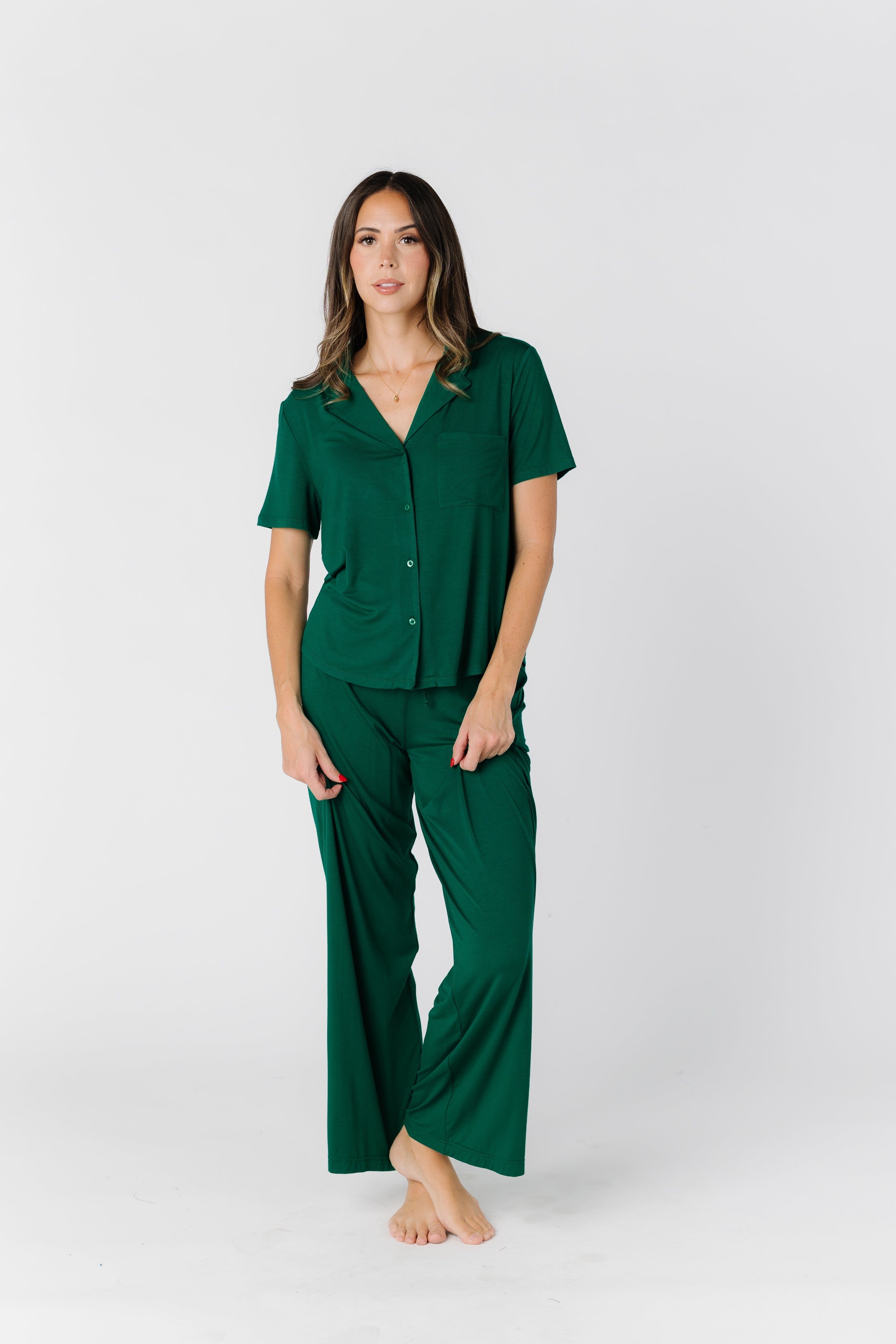 Wide leg best sale pajama set