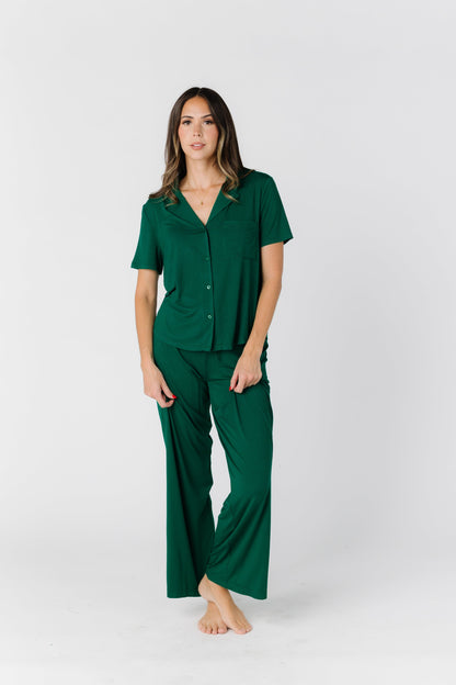 Wide Leg Pajama Set WOMEN'S PAJAMAS brass & roe 