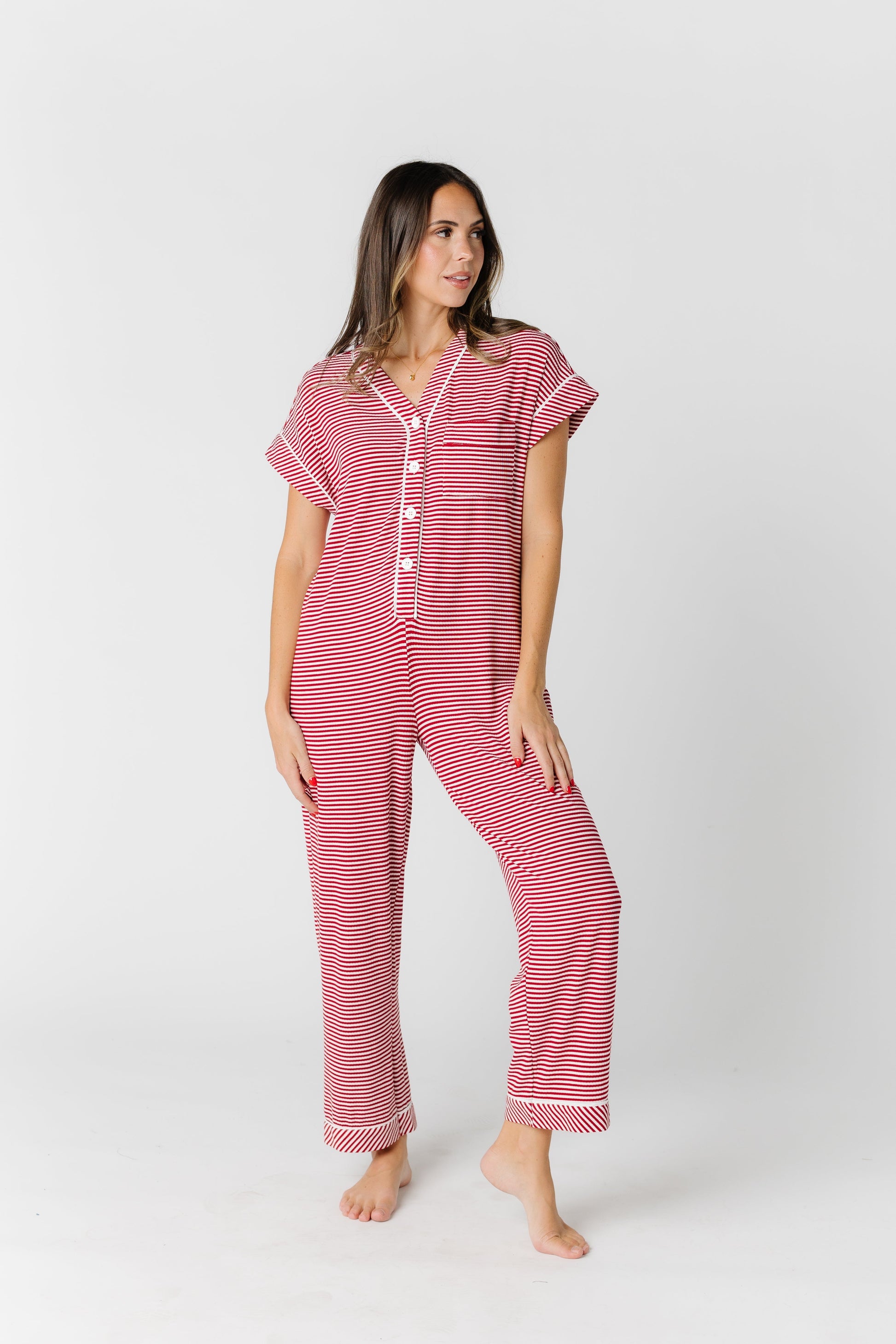 Striped Pajama Onesie
