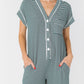 Striped Onesie Pajama - Petite WOMEN'S PAJAMAS brass & roe 