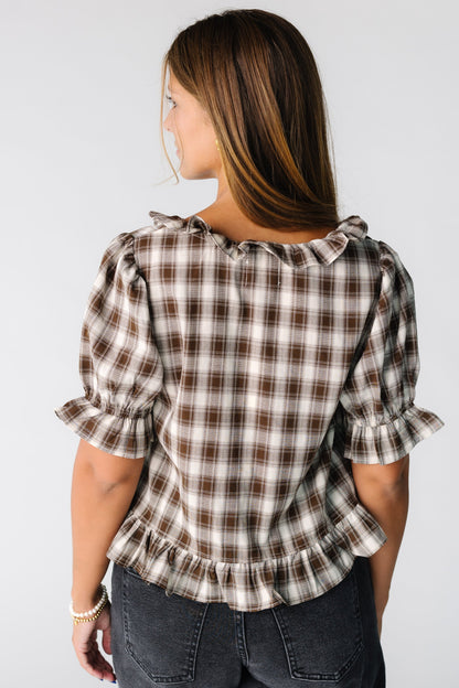 Checker Blouse WOMEN'S TOP Things Between 