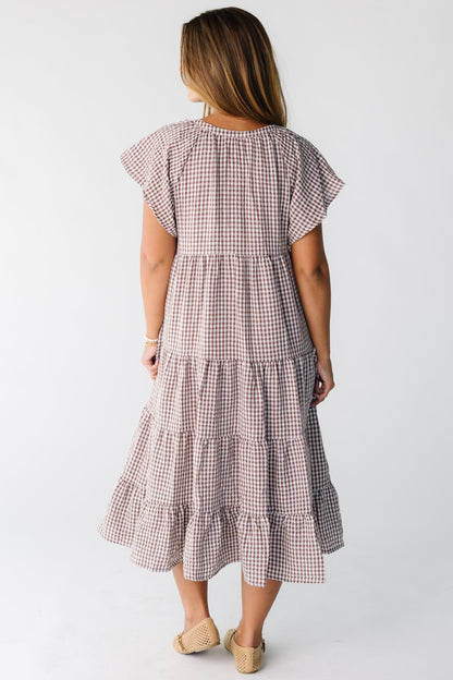 Brass & Roe Elmina Gingham Dress WOMEN'S DRESS brass & roe 
