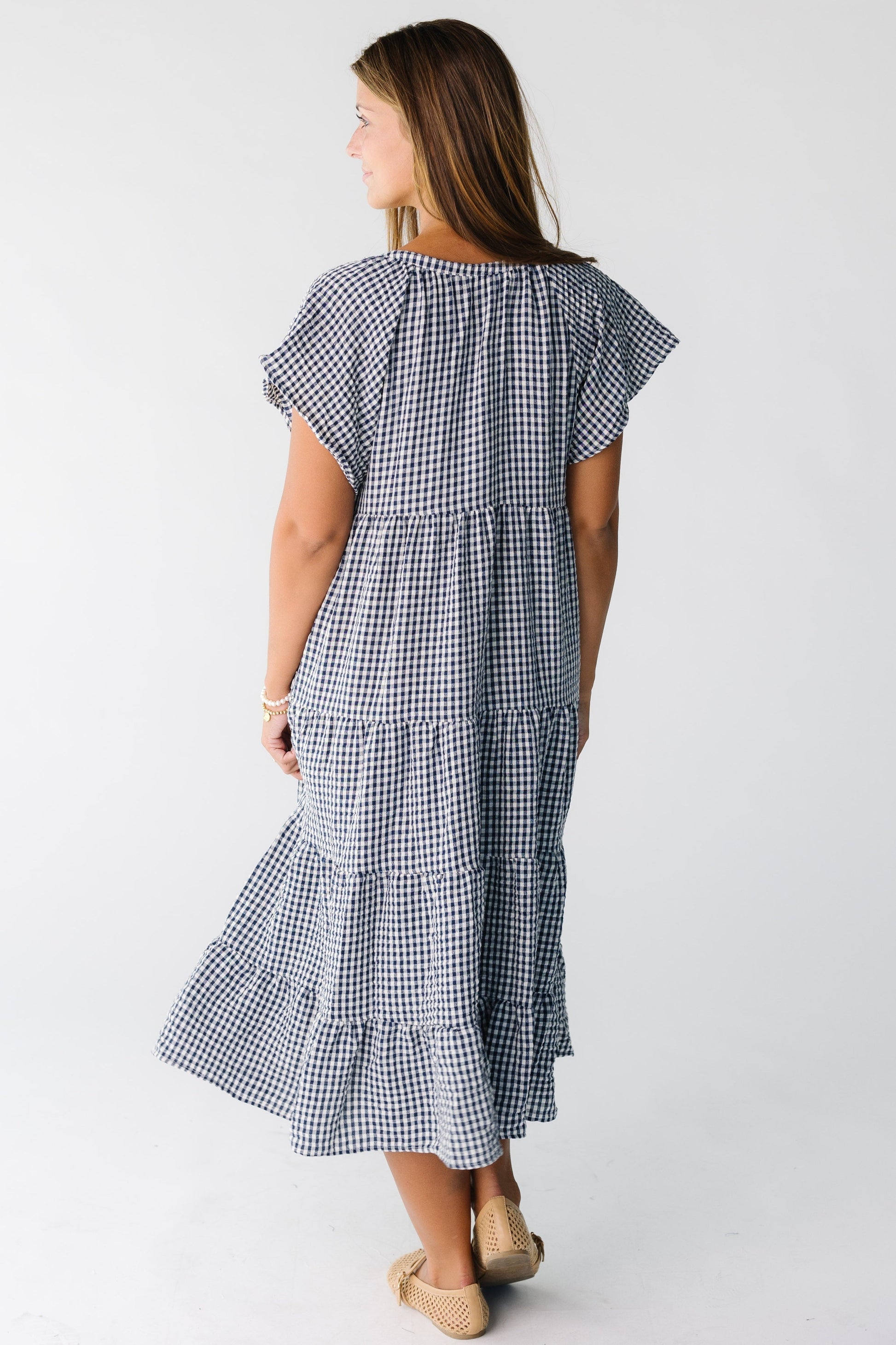 Brass & Roe Elmina Gingham Dress WOMEN'S DRESS brass & roe 