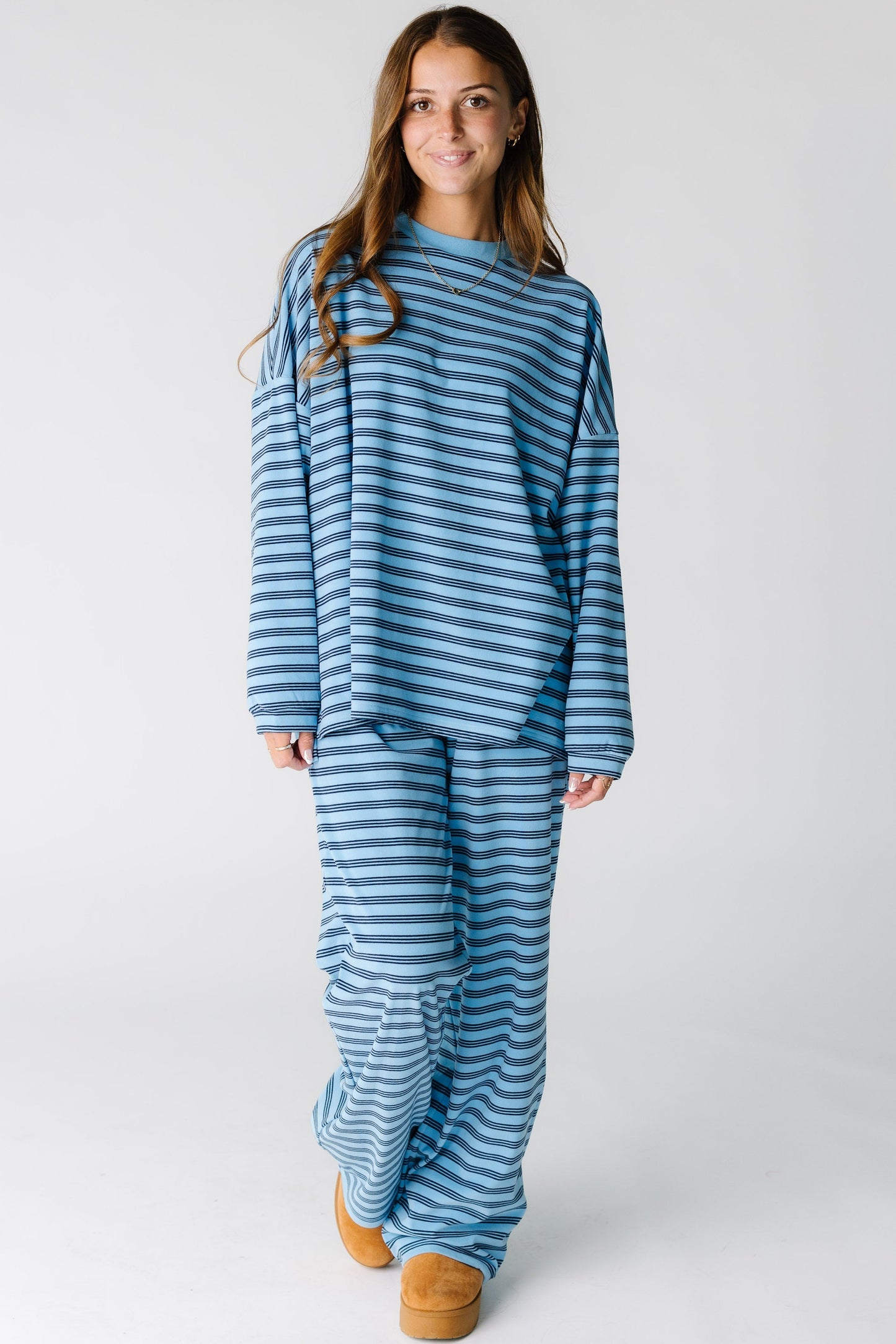 Cutie Everyday Stripe Set Women's Set brass & roe Blue/Navy XS 