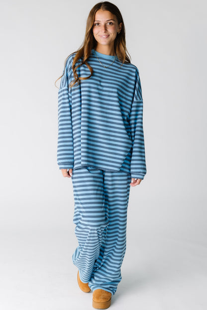 Cutie Everyday Stripe Set Women's Set brass & roe Blue/Navy XS 