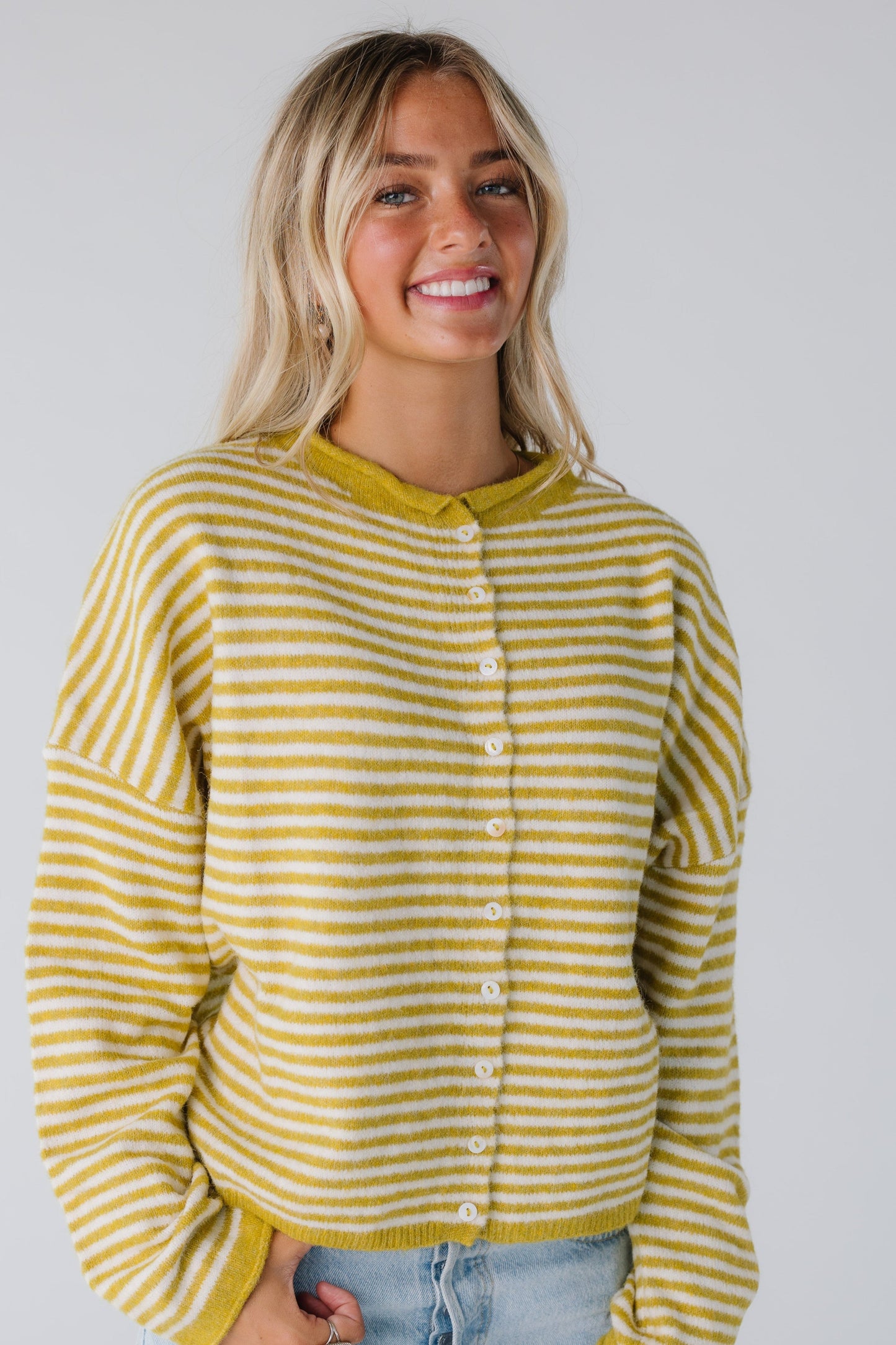 Aria New Stripe Cardigan WOMEN'S CARDIGAN Things Between 