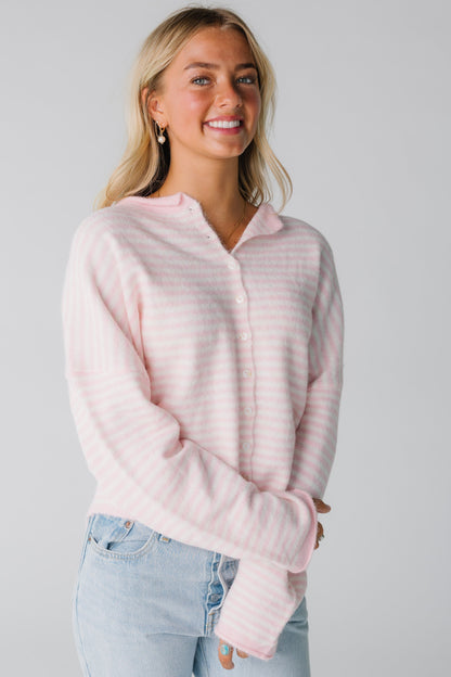 Aria New Stripe Cardigan WOMEN'S CARDIGAN Things Between 