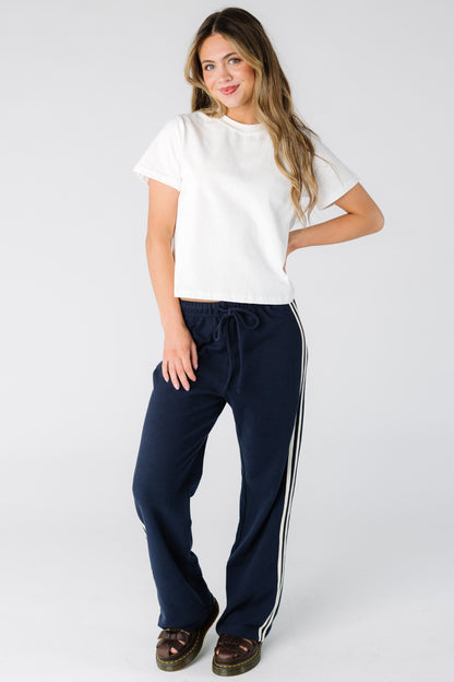 The Eleonor Wide Leg Lounge Pant Women's Lounge Bottom Mod Ref Navy S 