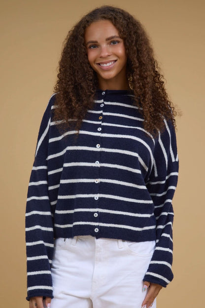 Bentley Striped Cardigan WOMEN'S CARDIGAN Things Between 
