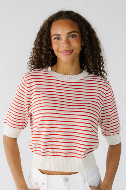 Betsy Short Sleeve Sweater WOMEN'S SWEATERS Hem & Thread 