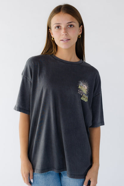 Billabong Sun Chasing Short Sleeve Tee in off black for women and teen girls.  24B351616.