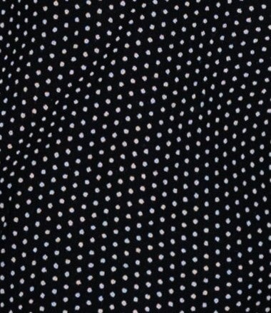 Black and white fabric swatch.