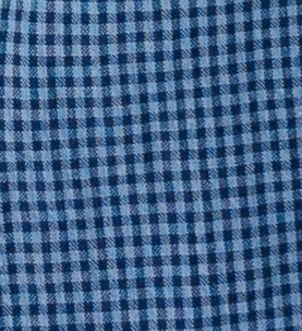 Blue and navy gingham swatch