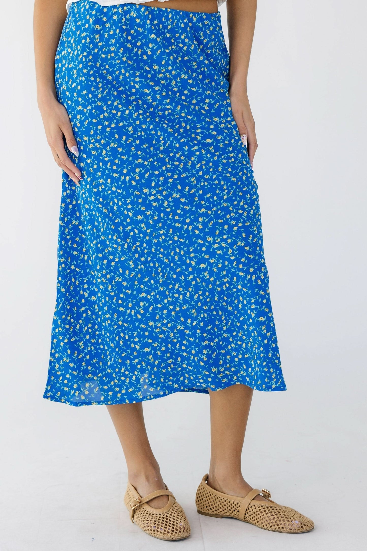 Brass & Roe Ellie Skirt WOMEN'S SKIRTS brass & roe Blue XS 