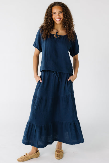 Brass & Roe Millie Gauze Skirt WOMEN'S SKIRTS brass & roe 