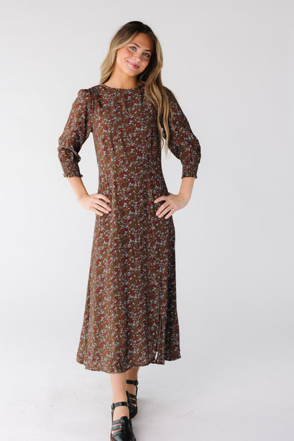 Brass & Roe Charity Dress WOMEN'S DRESS brass & roe Brown XS 