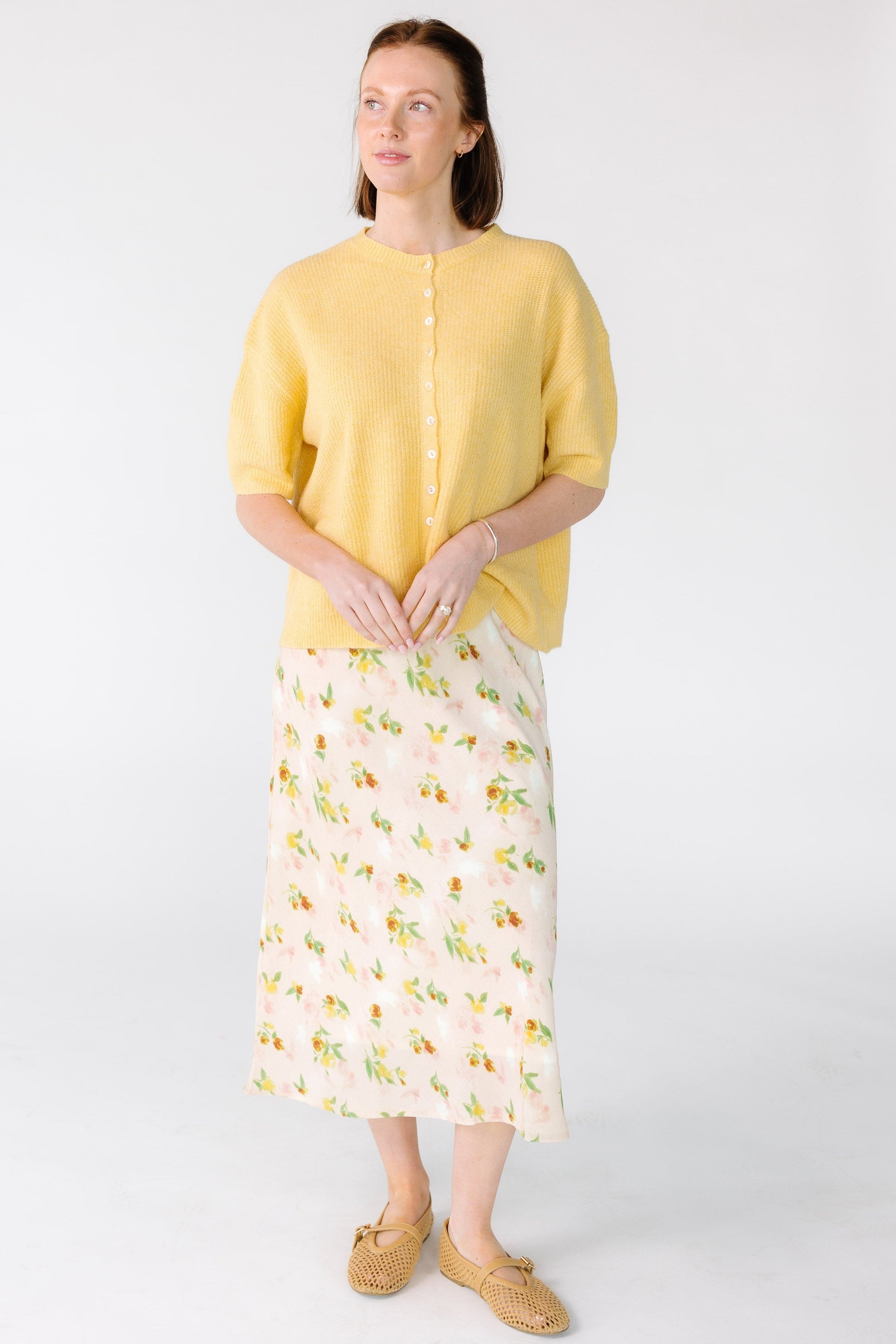 Brass & Roe Ellie Spring Print Skirt WOMEN'S SKIRTS brass & roe 