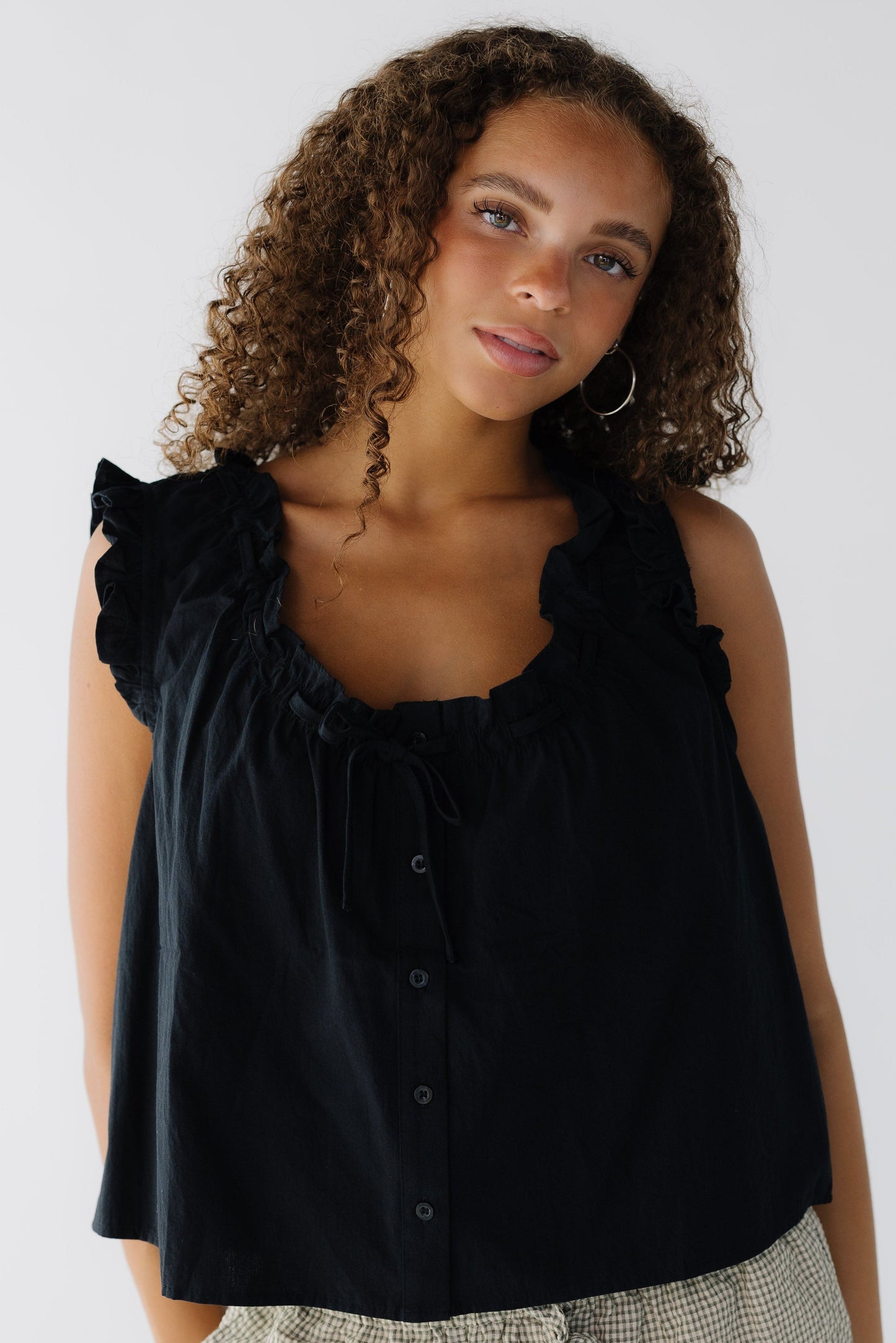 Brass & Roe Judy Flowy Top WOMEN'S TOP Brass & Roe 