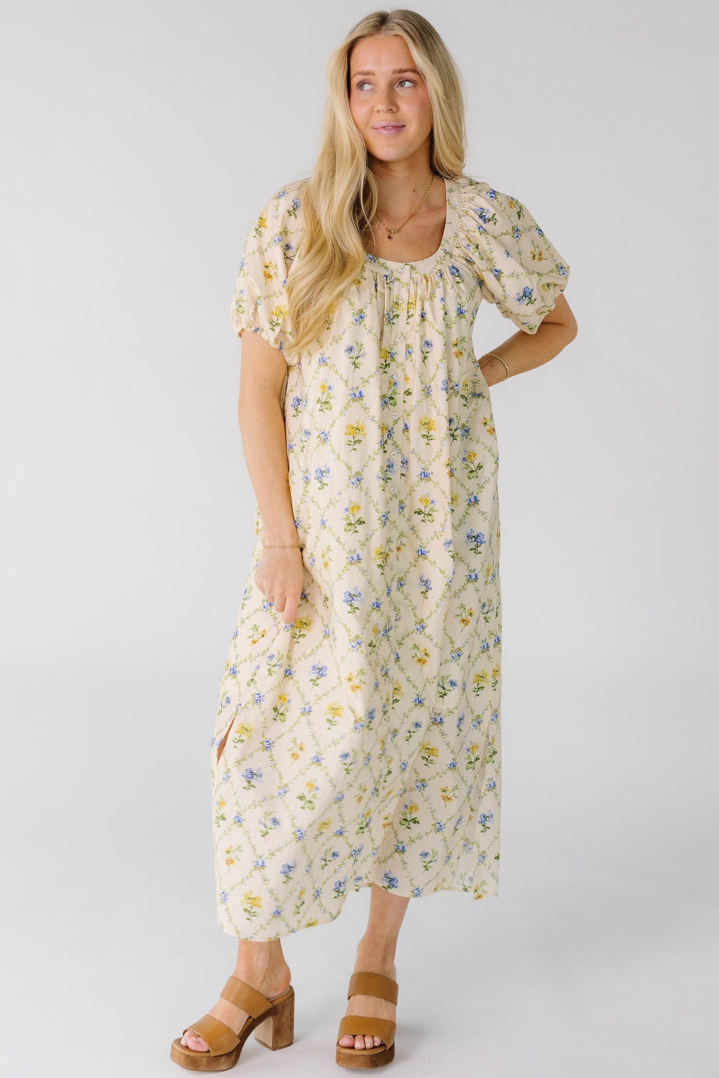 Women Brass & Roe Brass & Roe Daybreak Button Down Dress Ivory / XL