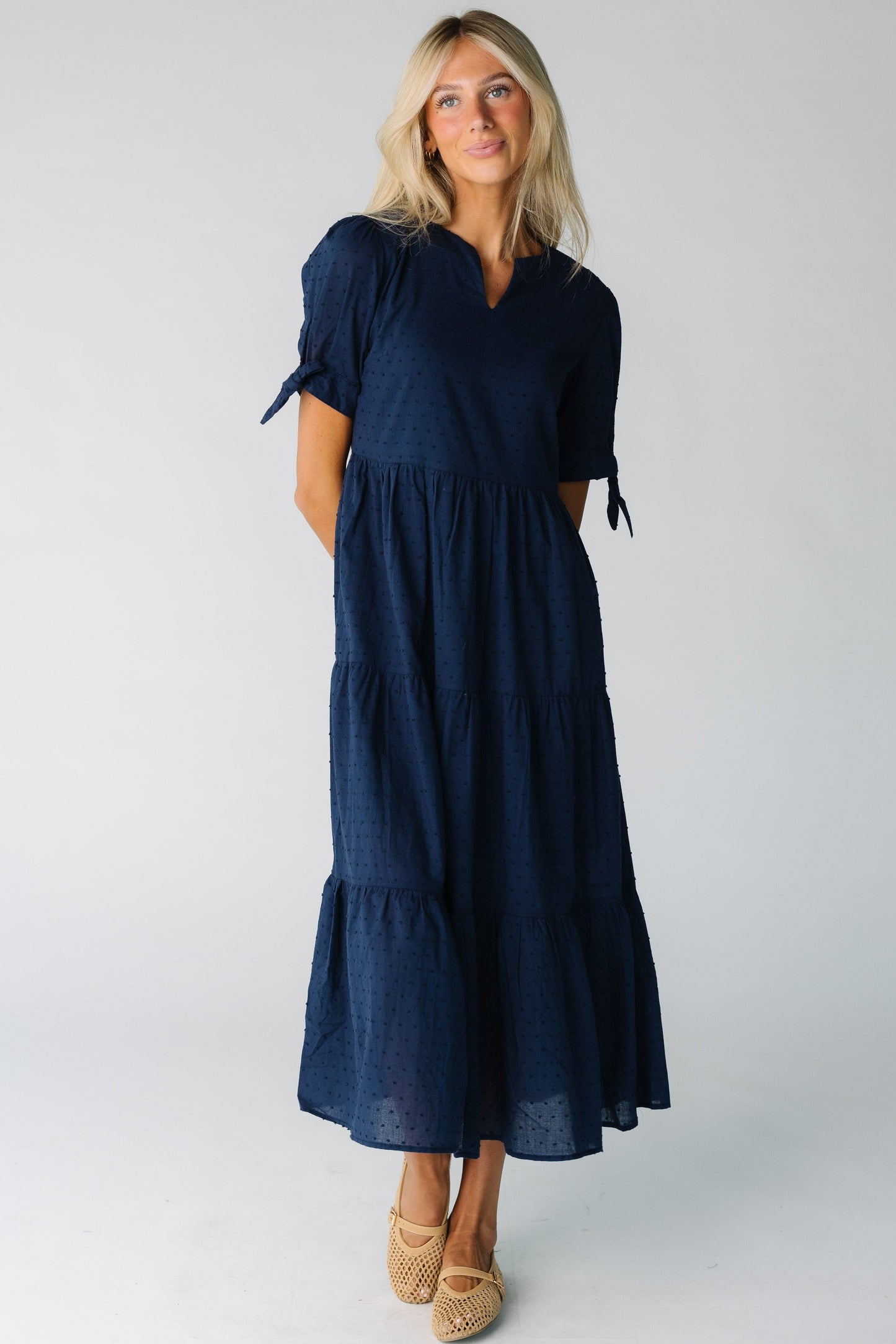 Brass & Roe Claire Tie-Sleeve Dress WOMEN'S DRESS brass & roe 