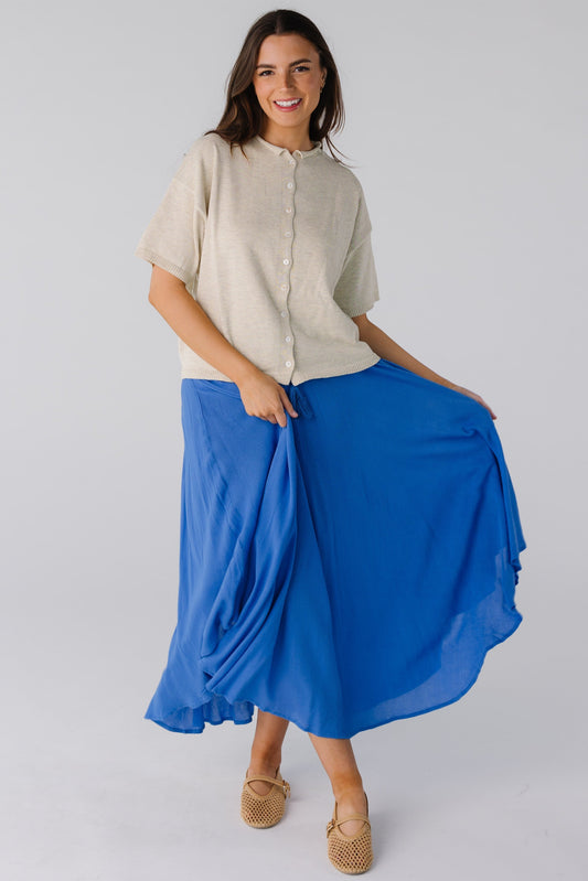 Brass & Roe Azure Tassel Skirt 