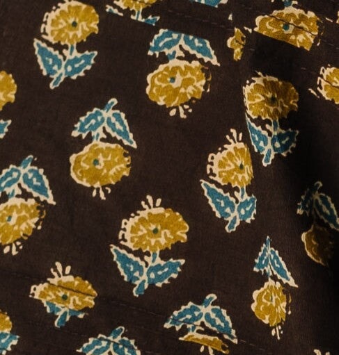 Citrus flower fields mixed print fabric swatch