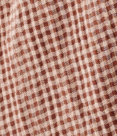 Brown gingham swatch