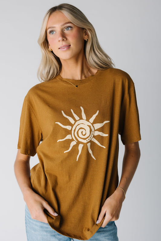 Rhythm Seafarer Oversized T-Shirt in brown