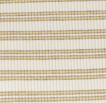 Yellow and ivory stripe fabric swatch