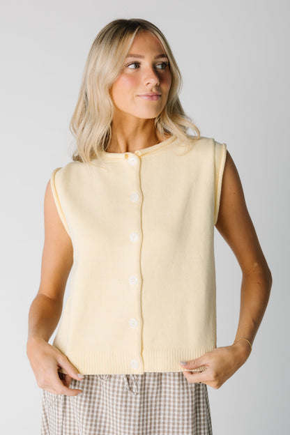 Button Up Sweater Vest WOMEN'S VEST Wishlist 