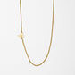 Cove Initial Necklace WOMEN'S NECKLACE Cove Accessories 18k Gold Plated 16" + 2" extender W