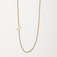 Cove Initial Necklace WOMEN'S NECKLACE Cove Accessories 18k Gold Plated 16" + 2" extender X