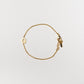 Cove Kid's Initial Bracelet KID'S BRACELET Cove Accessories 18k Gold Plated 0-6 Month/3.74" + 1/4" ext G